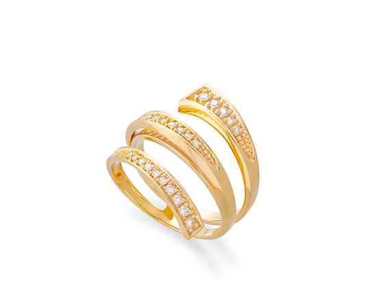 Buy quality 916 gold shiv design ring for men in Patan