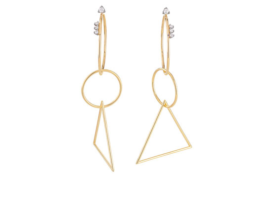 Yellow Gold 18K Earrings - Geometric Code | H.Stern Jewellers