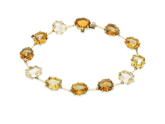H. Stern 30ctw Fine Multi Gemstone 18k Gold Rainbow Collection Statement  Bracelet 7.25in Auction